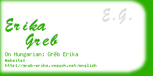 erika greb business card